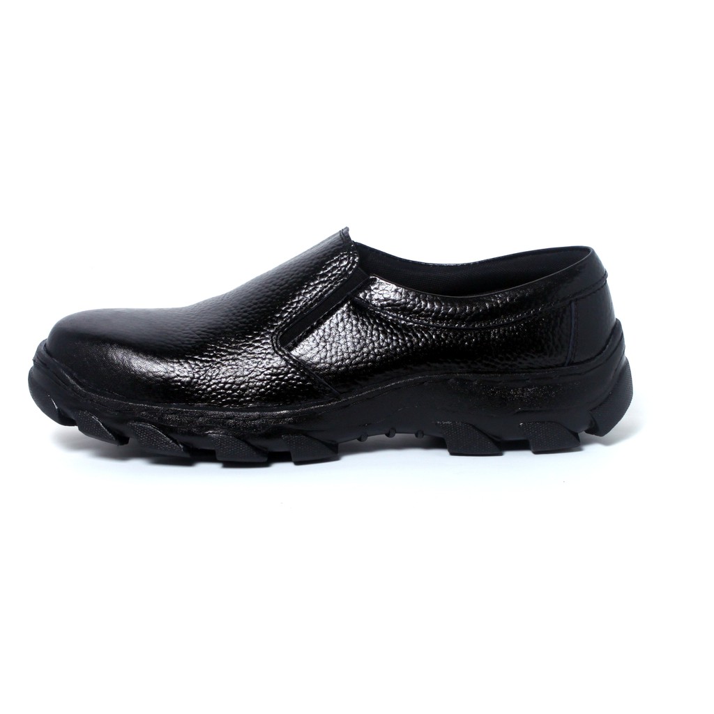 Sepatu Safety Pria Slip On Kulit Asli Rasheda Dr 11 Big Size