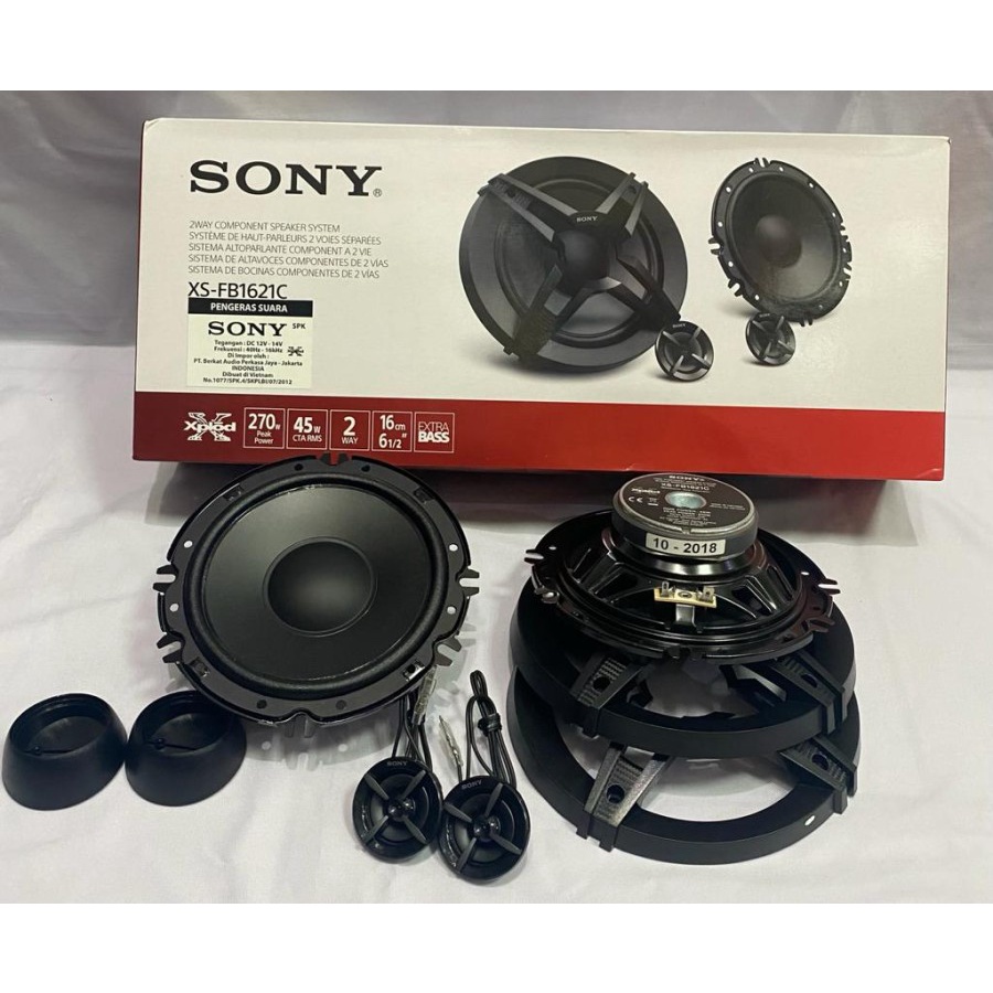 Speaker Component 2 way Sony XS-FB1621C Split 6,5 Inch