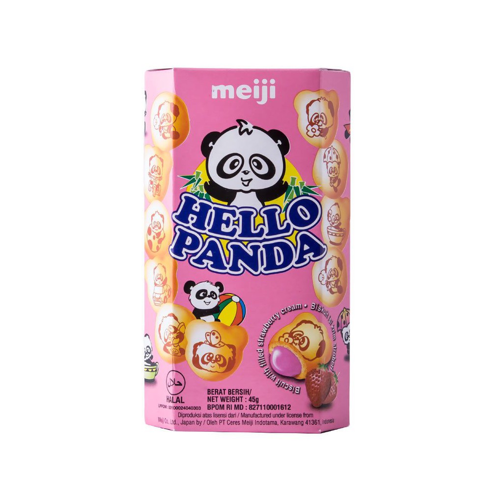 

MEIJI HELLO PANDA STRAWBERRY B 45GR PAK-FarmersMarket