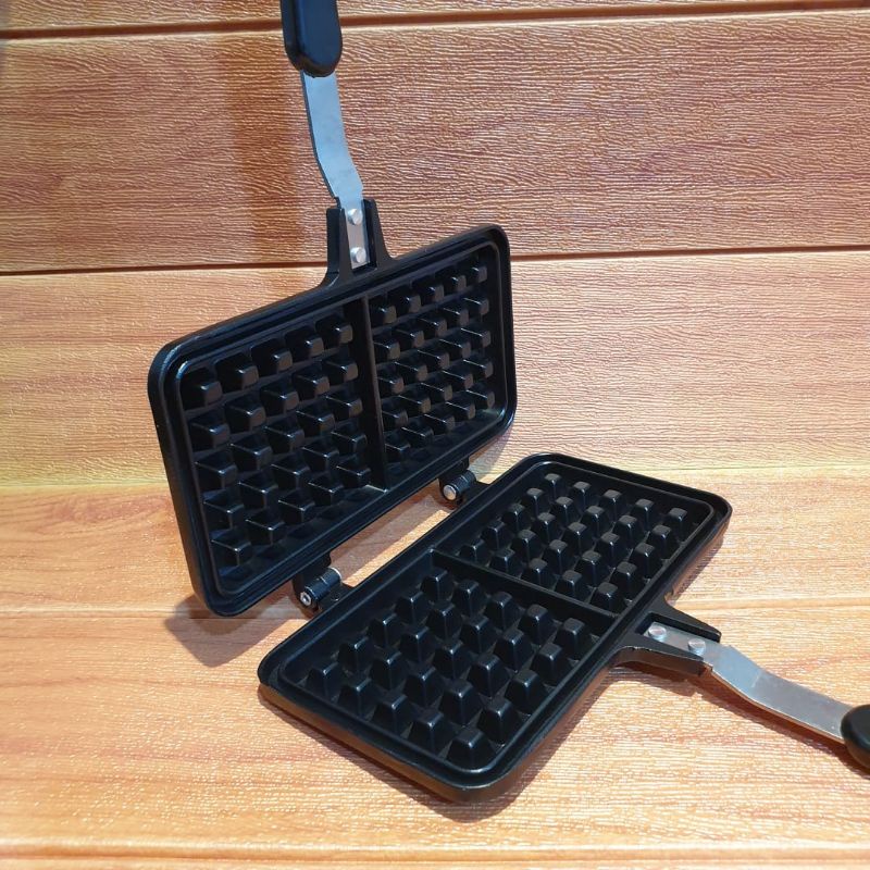 Waffle Maker Double Pan / Croufle Maker / Cetakan Waffle /Anti Lengket