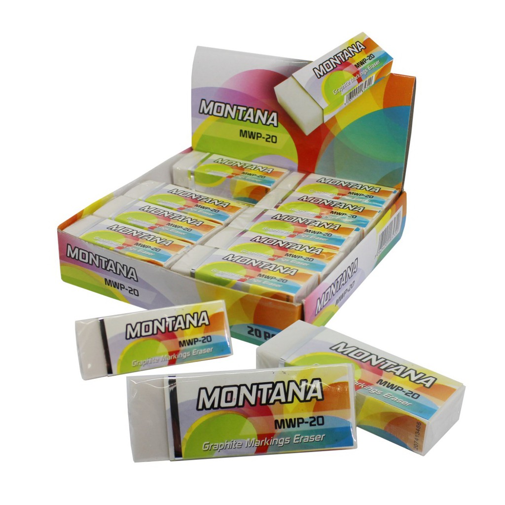 

MONTANA Eraser / Penghapus Montana MWP-20 / 1 BOX 20 PCS
