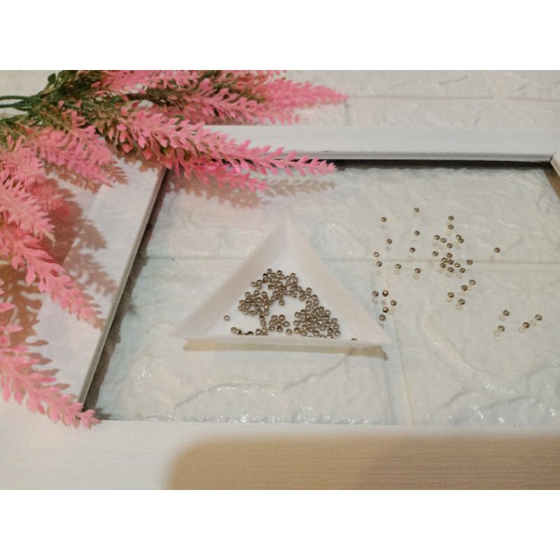 Stopper Lada 2,5mm dan 3mm Silver Nikel / Stopper Merica / Stopper Mute / Stopper Senar untuk kalung