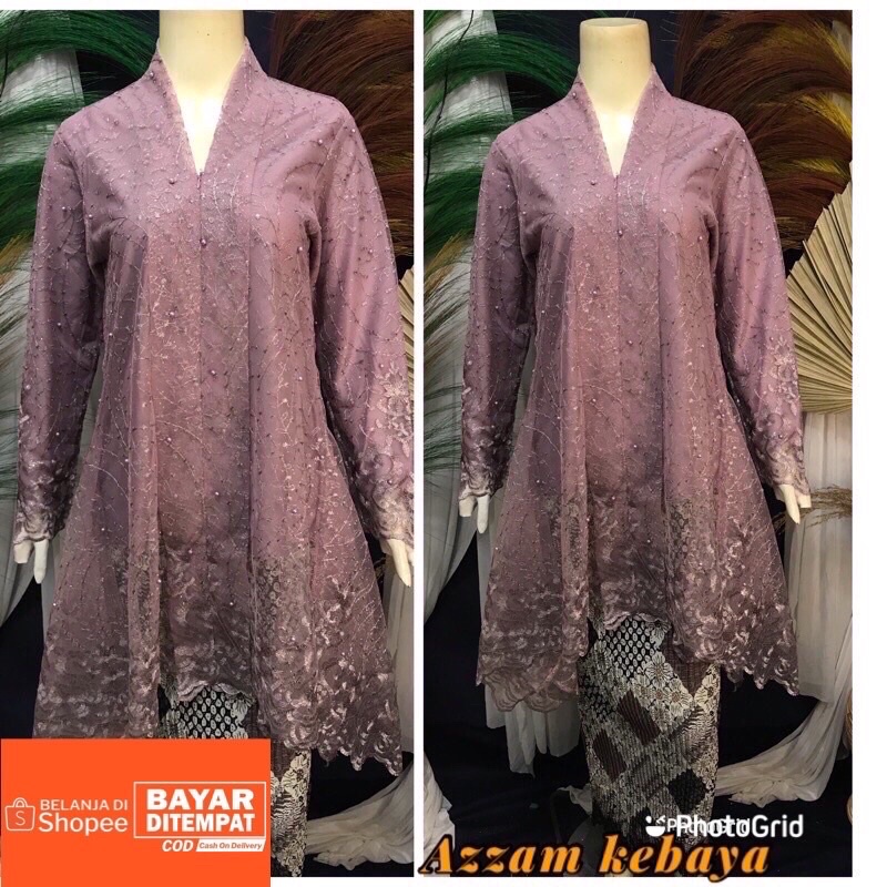 SALE-Kebaya Kartini Floy Kebaya Kartini Modern Kebaya Kartini Busui Kartini Pesta Keaya Wisuda-Lavender