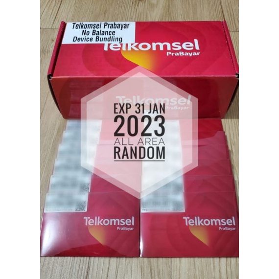 100PCS KARTU PERDANA TELKOMSEL 4G EXPIRED BULAN JANUARI 2023
