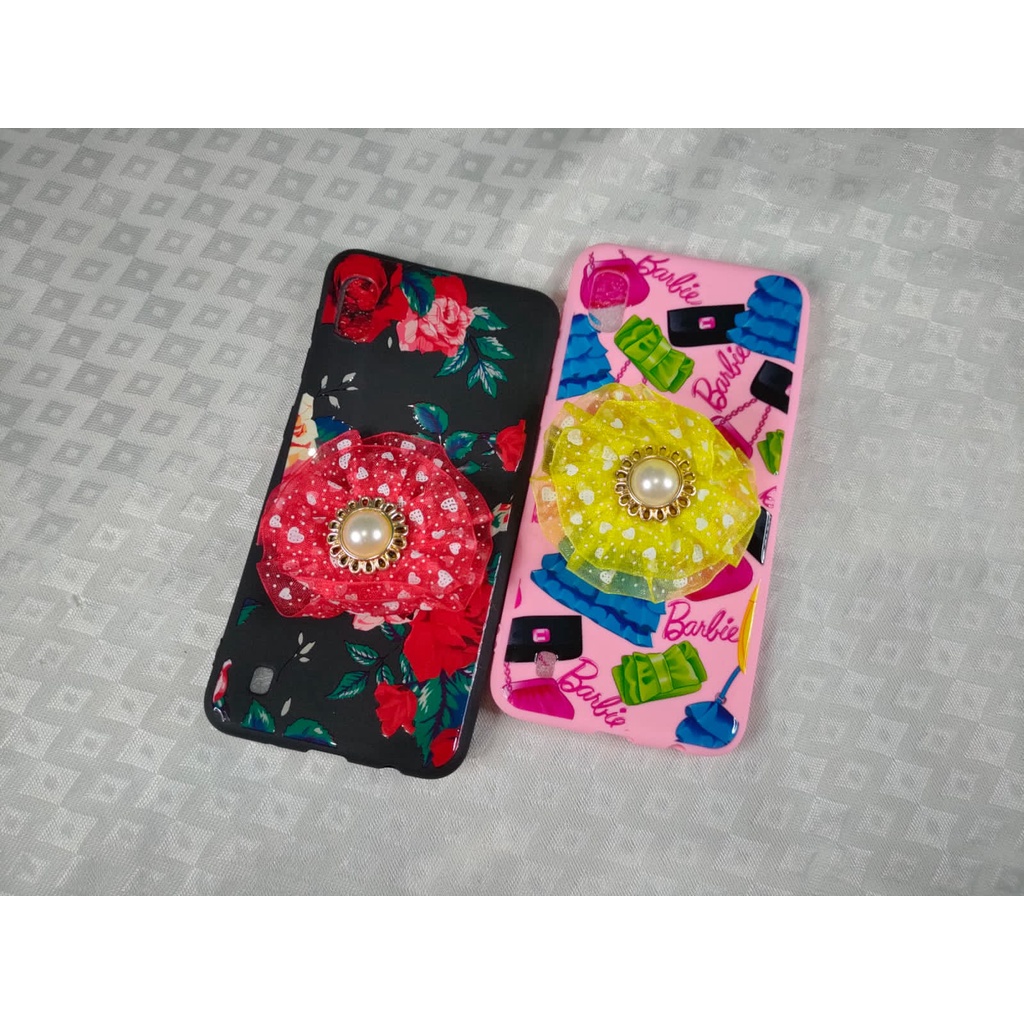 SOFT CASE KARAKTER POPSOCKET BUNGA 5D SAMSUNG J7 PRIME