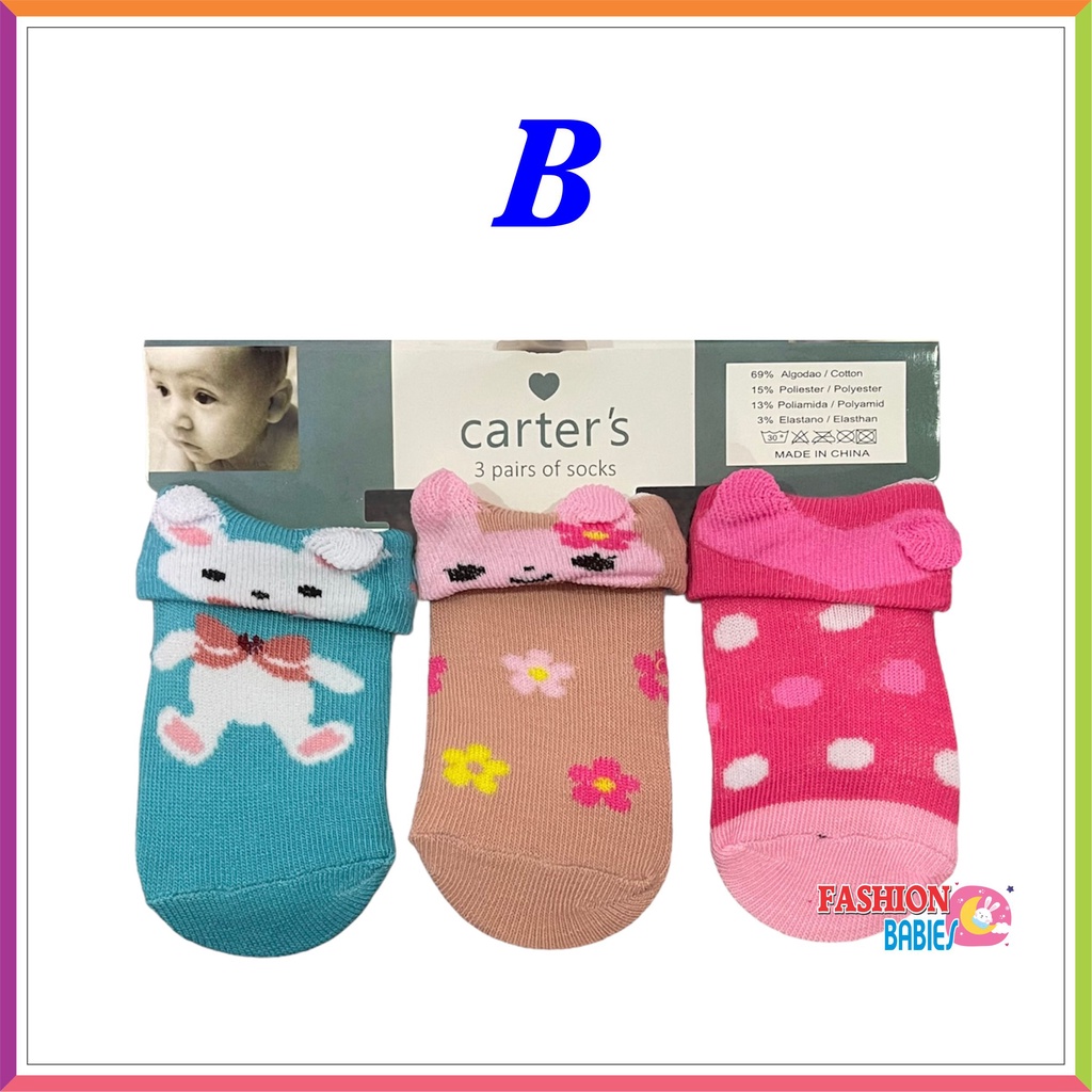 ❤ Fashionbabies ❤ KAOSKAKI BAYI CARTER 3 IN 1 / KAOSKAKI NEWBOR ISI 3