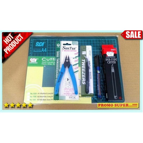 

Paket Basic Tools A4 - Tang - Marker - Matt - Tweezer - Pen Cutter O871