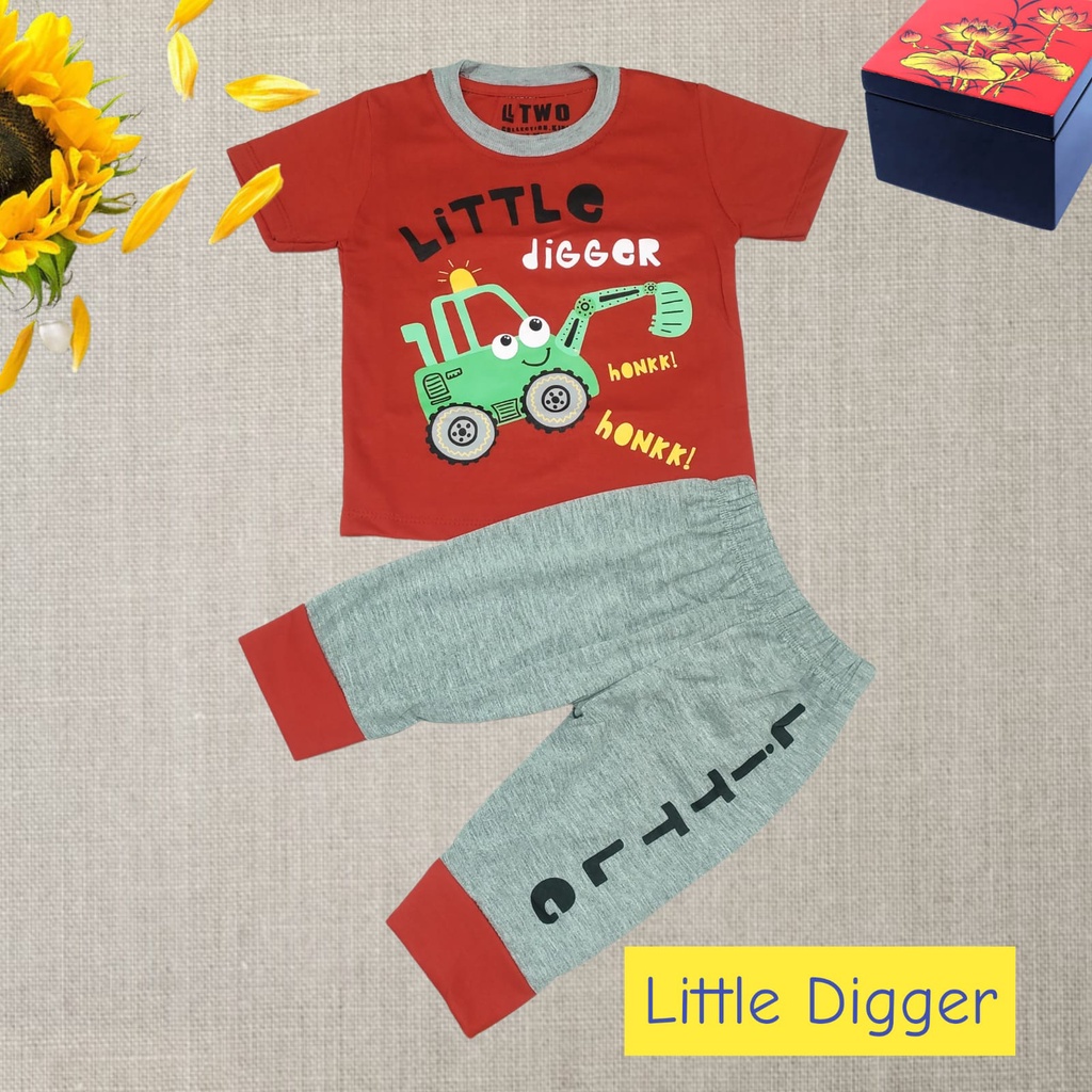 Setelan Anak Laki-Laki Joger / baju anak / setelan anak cowok Little-Little Red