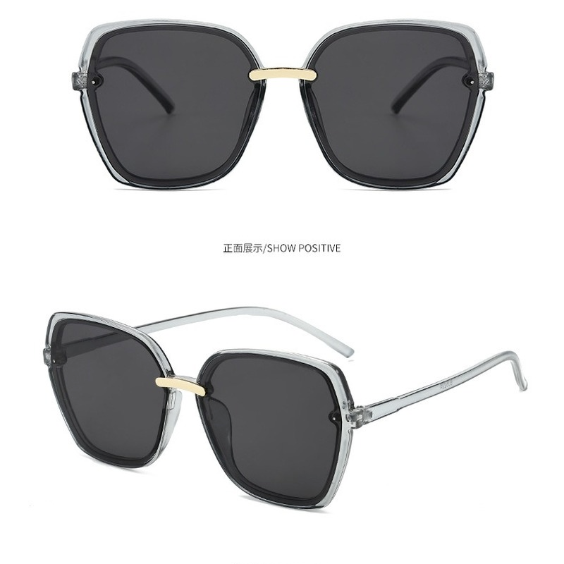 (YUZHU) COD Fashion Korea Oversized Frame Kacamata Retro Lady Aksesoris Anti UV Shades Wanita