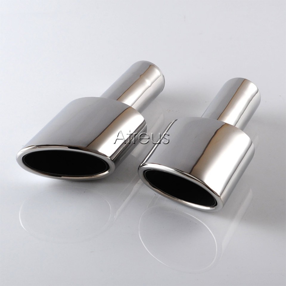 1 Set Pipa Knalpot Bahan Stainless Steel 304 Untuk Mercedes W204 BENZ C-Class