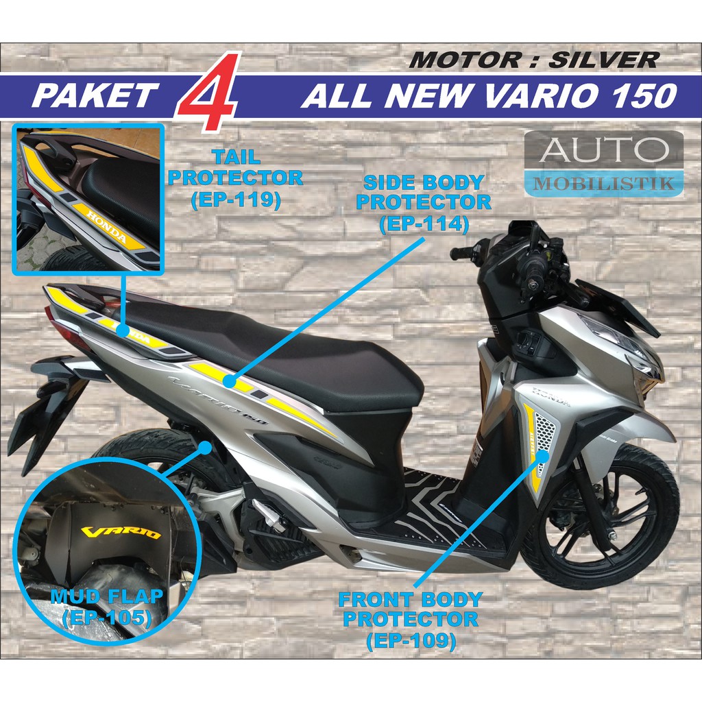 Koleksi Modifikasi Vario 150 New Silver Terlengkap Ruji Motor