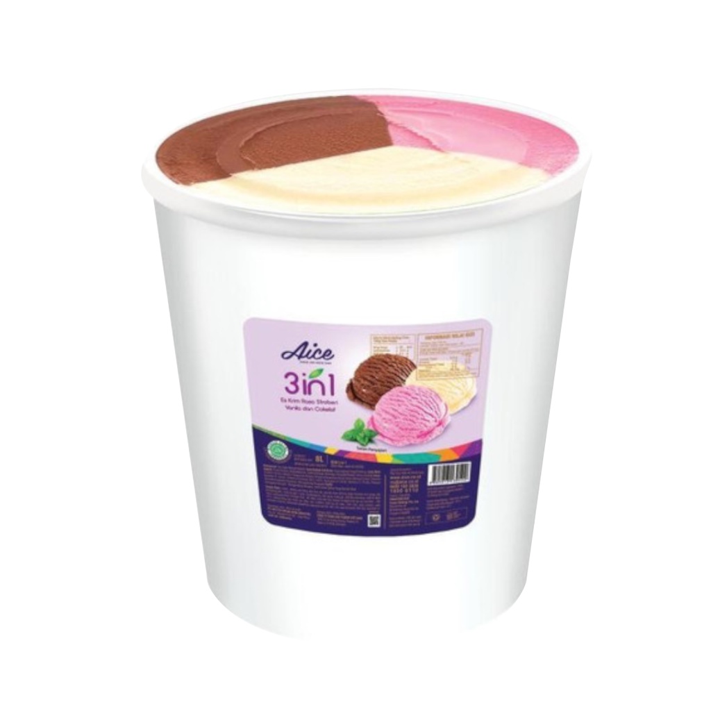 Ice cream dari Aice isi 8 liter (5 Kg)