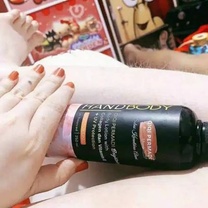 (BISA BAYAR DITEMPAT)  HANBODY QIQI PERMADI BRIGHTENING BODY LOTION