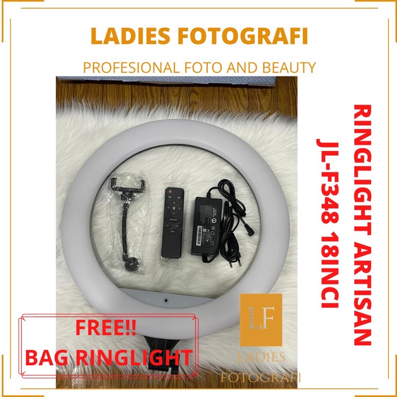 Lampu Led Ringlight Artisan JL-F348 lampu makeup fotografi sulam alis free lightstand