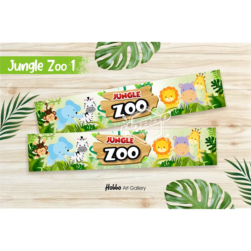 

Isi 10 pcs - Jungle Zoo - Ready Stok - Tas Plastik Label Ulang Tahun - Birthday Goodie bag Murah