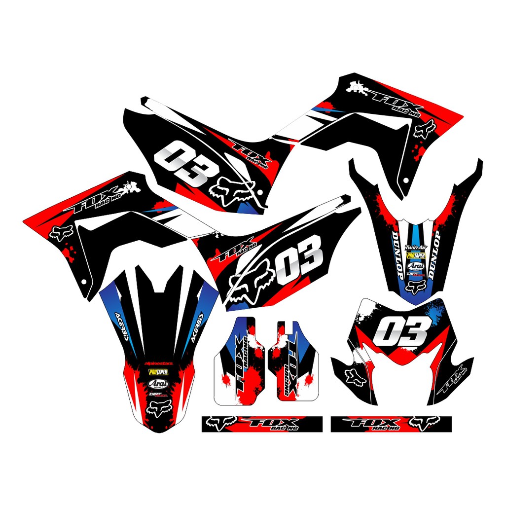 Sticker DECAL CRF 150 L Bisa Custom Stiker Honda CRF 150 L  (37)