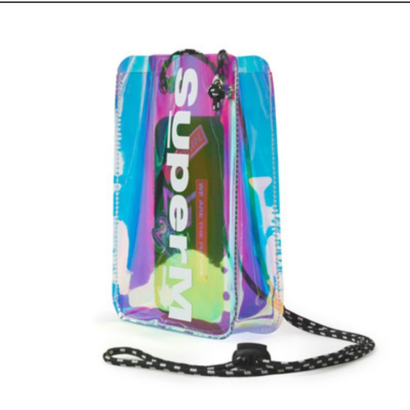 superM japan official sling / crossbody bag / tas - iridescent