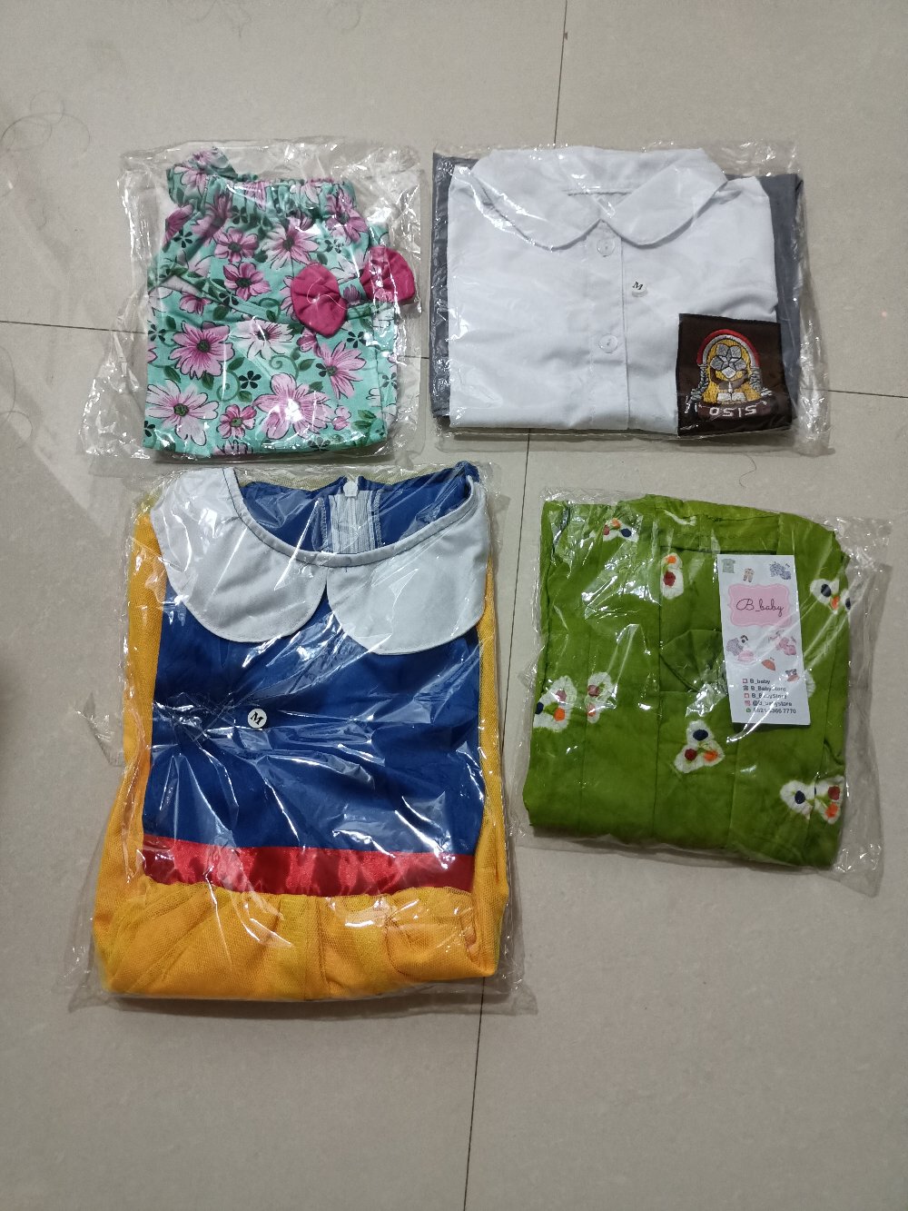 Kebaya Kutubaru Anak - Jumputan Ori | Kebaya Batik Anak | Baju Sekolah Anak | Kebaya Jumputan Ori