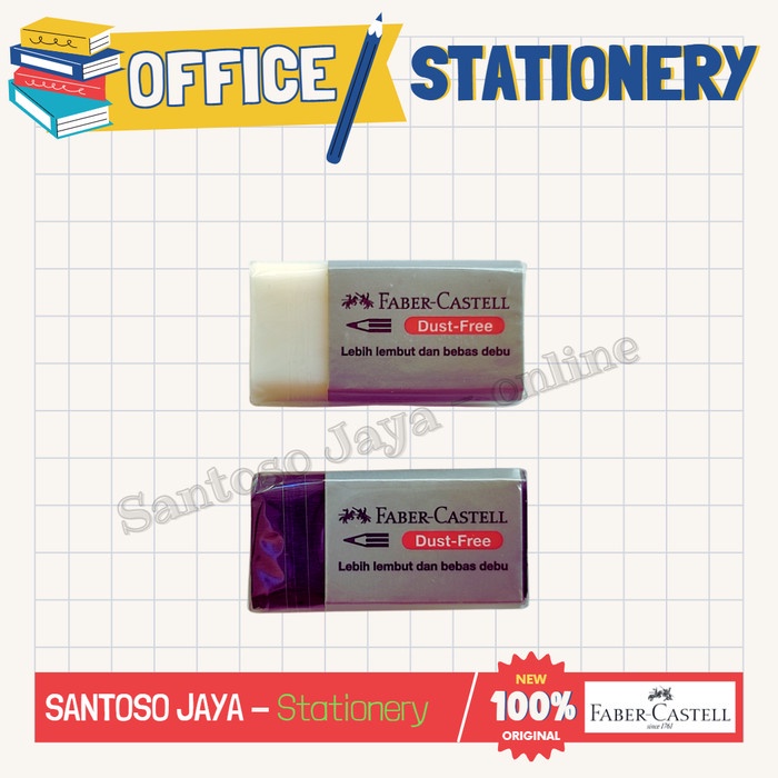 

Penghapus FABER CASTELL DUST FREE Kecil - Eraser FABER-CASTELL Small