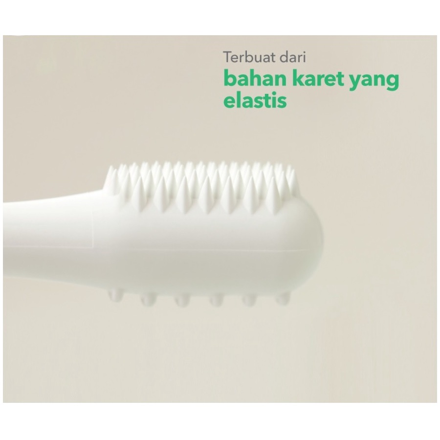 Pigeon Baby Training Toothbrush Lesson 1 Kuning Sikat Gigi Bayi Usia 6-8m+