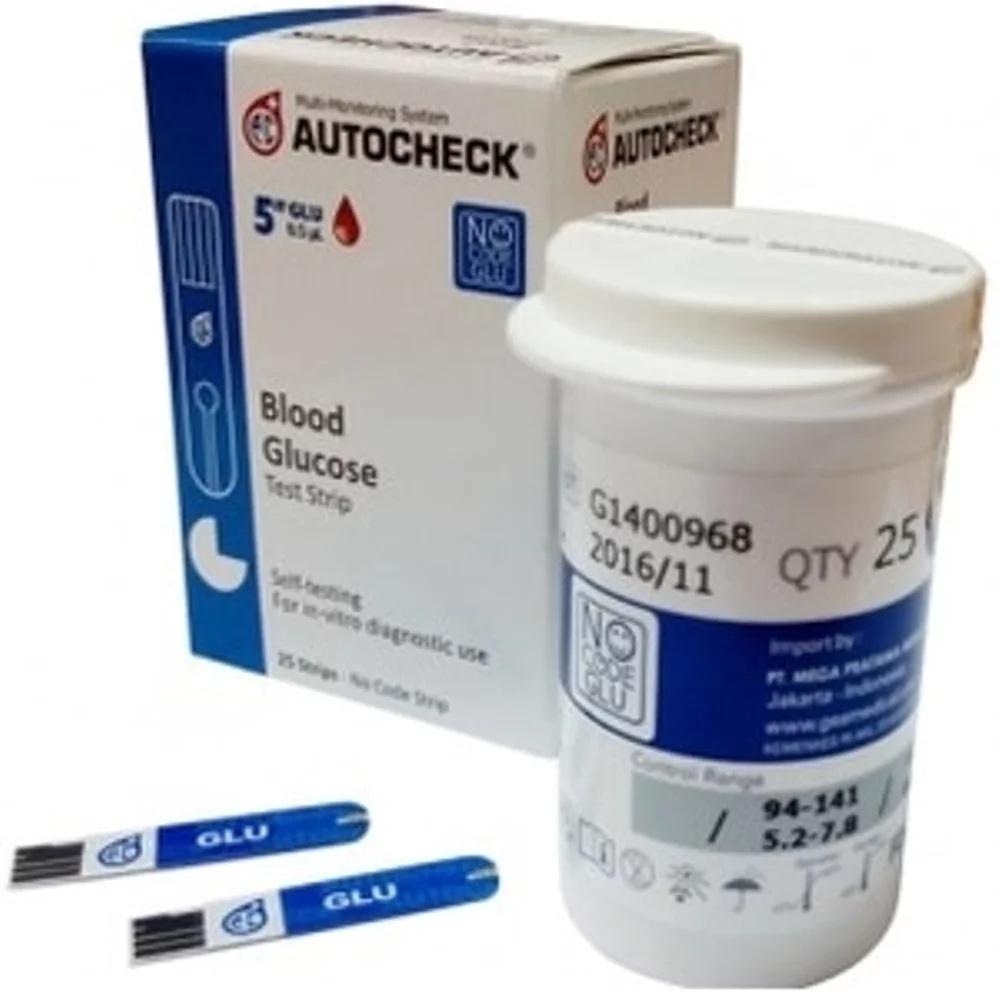 STRIP AUTOCHECK Glucose / Strip Cek Gula Darah - ISI 25 STRIP