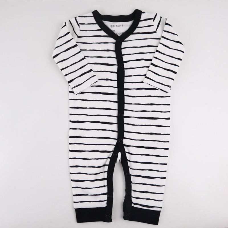 BABY K2 - Sleepsuit Buka Kaki isi 3 Pcs Motif Zebra