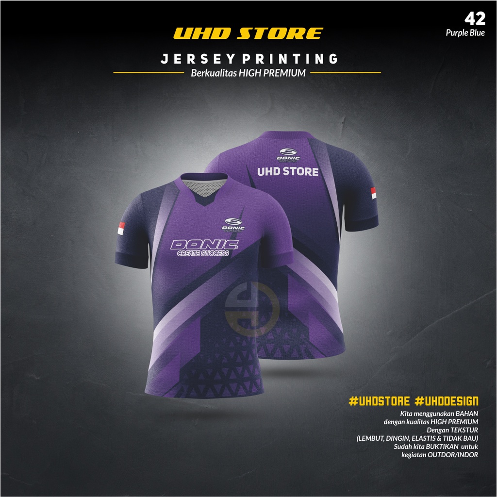 baju kaos jersey olaharaga pingpong terbaru logo DONIC