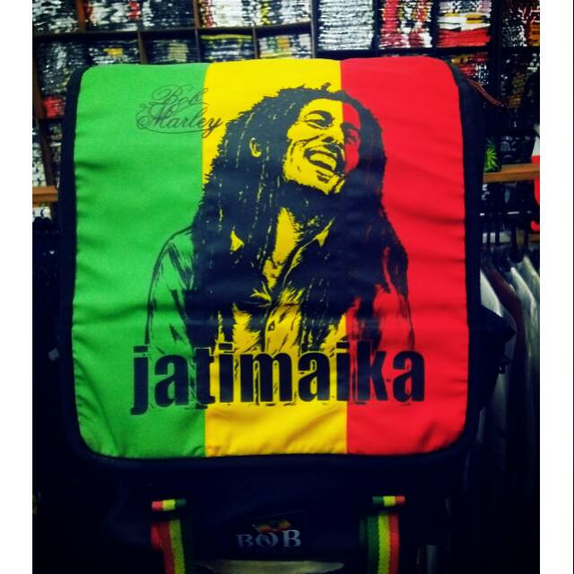 Tas Punggung Tas ransel Rasta Bob Marley Reggae