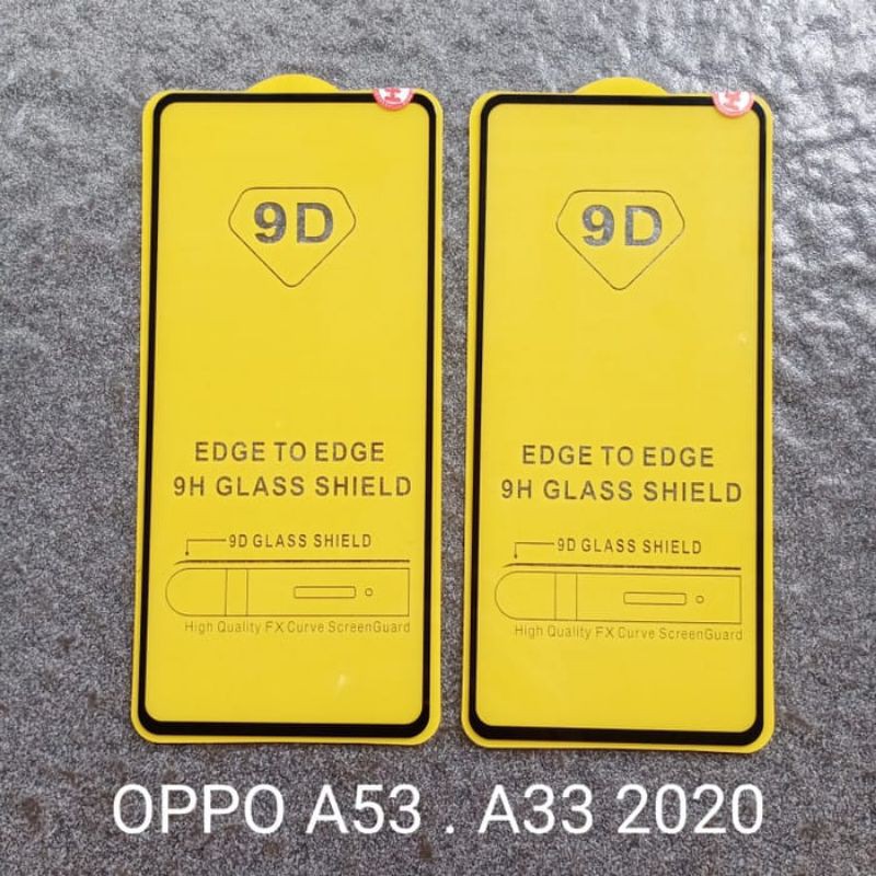 Tempered Oppo A53/A33 2020 Full Cover Protector Premium Quality