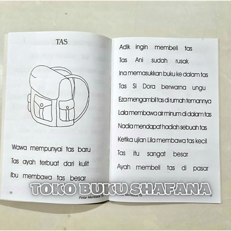 HARGA 2 BUKU : Pintar Membaca 1A &amp; 1B Untuk Anak TK dan SD Kelas 1 Sampai 2