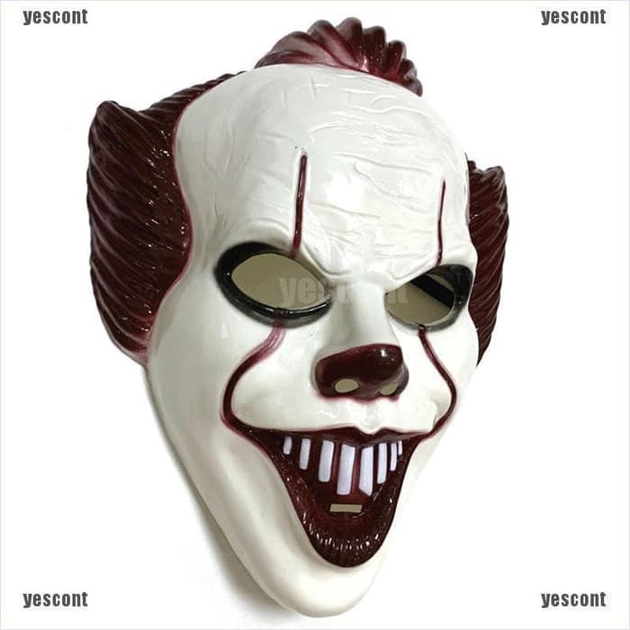 Topeng it clown joker salvador badut seram cosplay vendetta