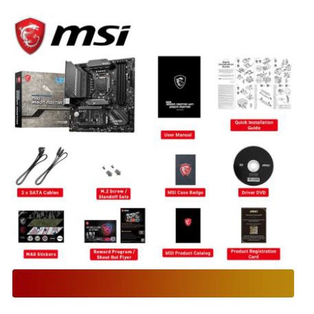 Motherboard msi mag b560m mortar intel gen 11 b560 ddr4 lga1200 m.2 lightning gen 4 type-c gigabit
