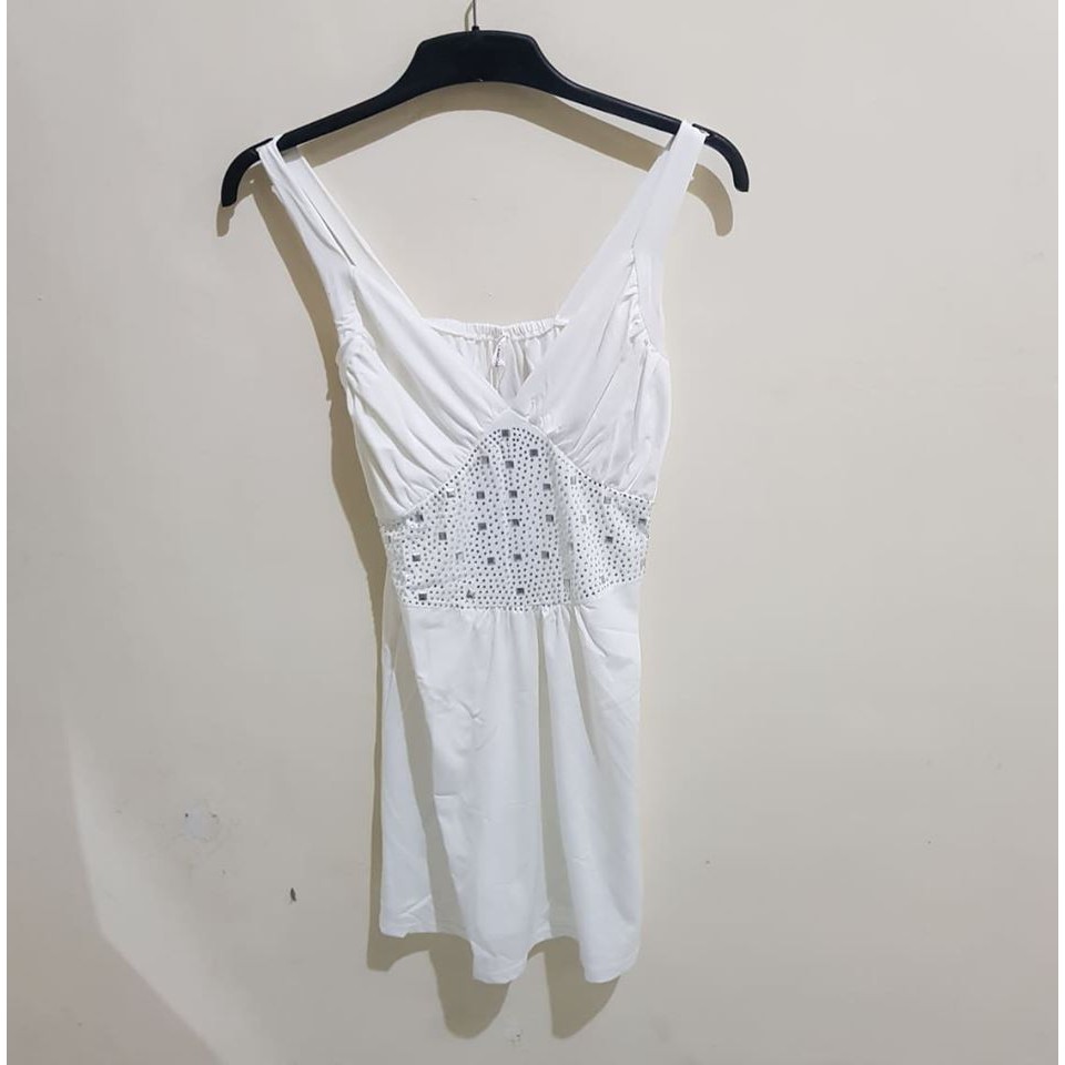 White Mini Dress Import 16499