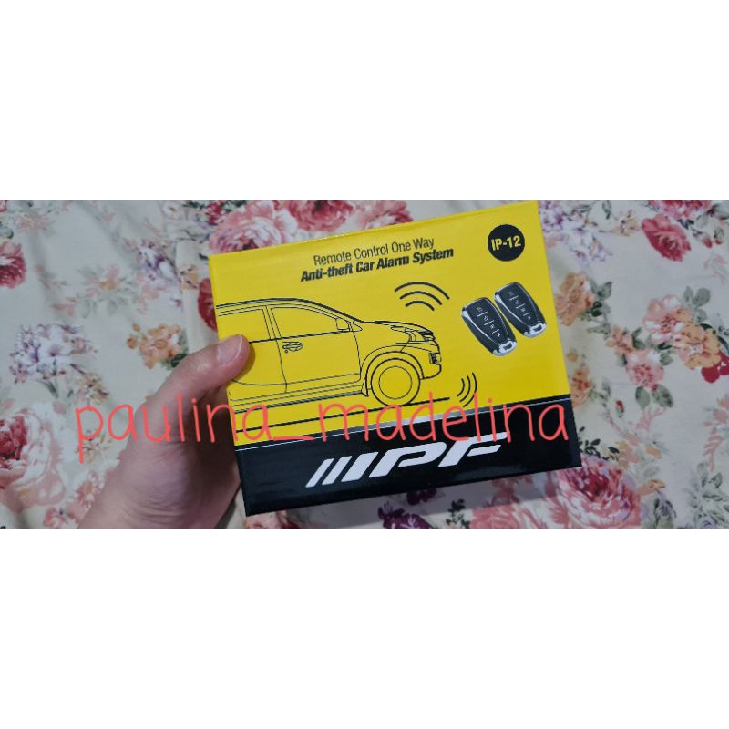 Car Alarm Mobil  IPF 12 Original HITAM ANTI THEFT ANTI PENCURI 012 TUKTUK KUNCI