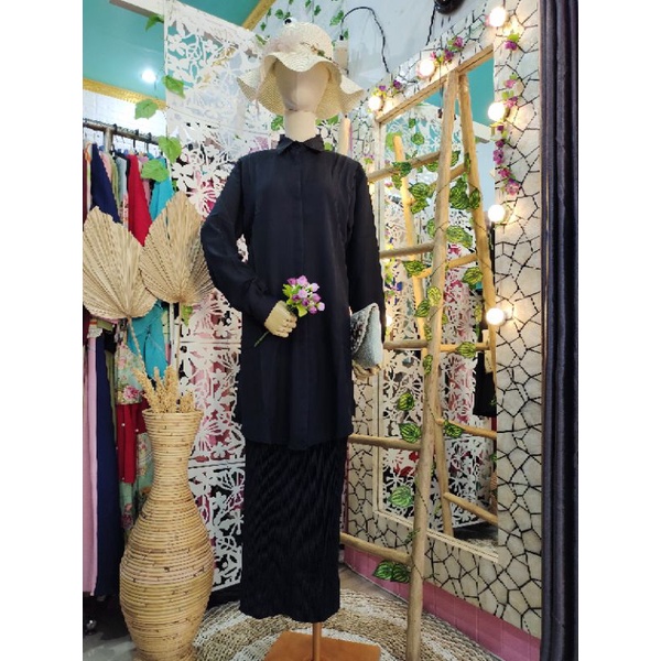 TUNIK HITAM POLOS