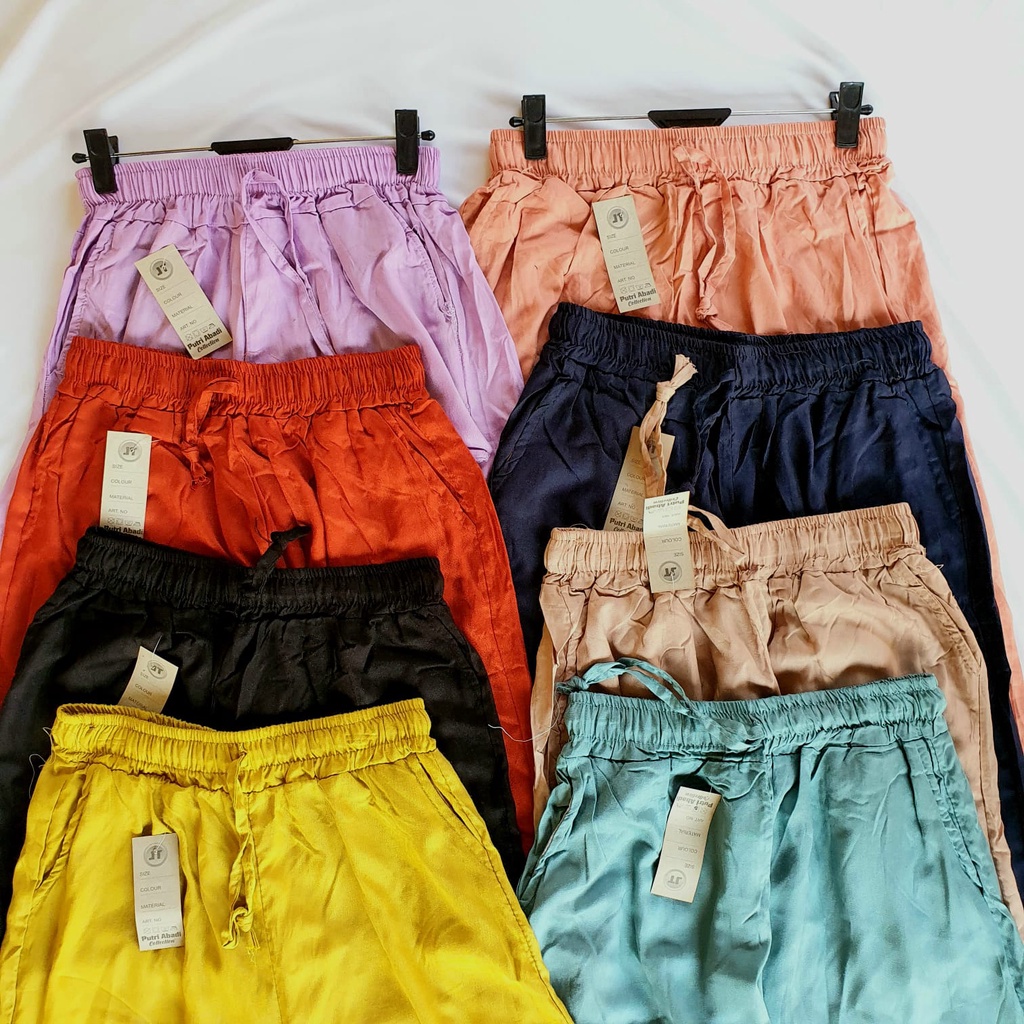 CELANA KULOT RAYON WANITA PREMIUM HIGHWAIST JUMBO POLOS