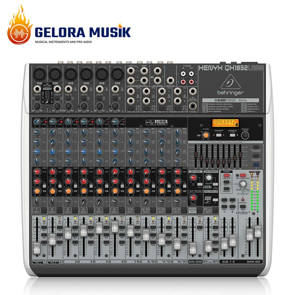 Behringer Xenyx QX1832USB Premium 18-Input 3/2-Bus Mixer