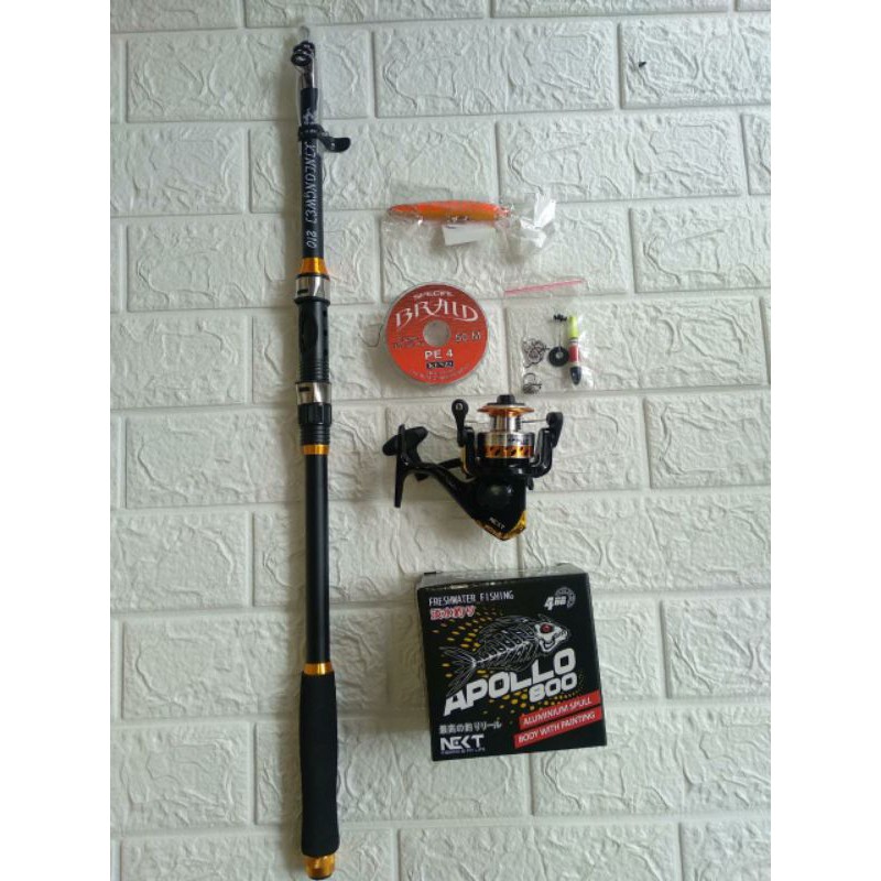 paket pancing set laut panjang joran 210cm