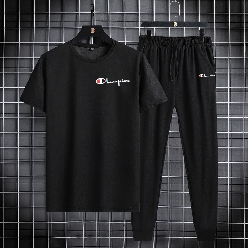 Baju olahraga pria + Celana cowok / celana training pria / kaos distro cowok olahraga SET F11