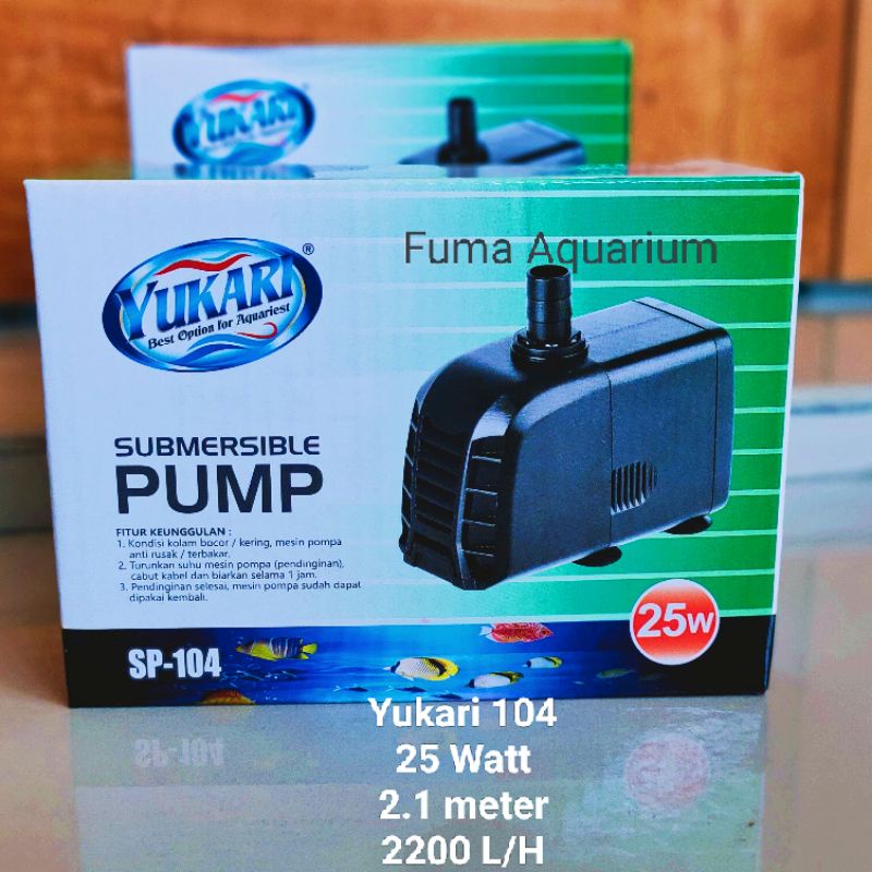 Mesin Pompa Celup YUKARI SP-104 Pompa Filter Aquarium Kolam Hidroponik Submersible Pump Power Head