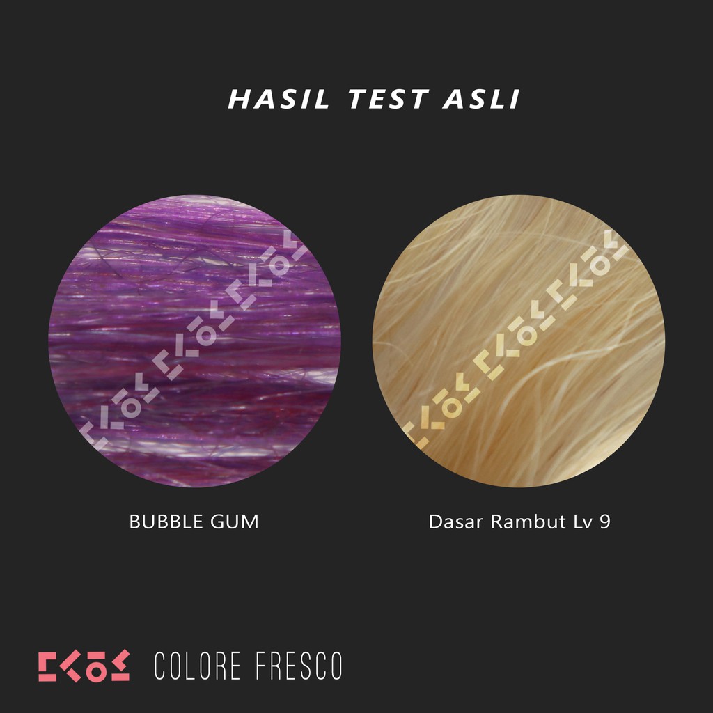 COLORE FRESCO - BUBBLE GUM color cream cat pewarna rambut ungu pastel