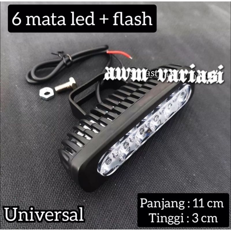 Lampu Tembak Sorot 6 Led Cree Bar Mini Terang