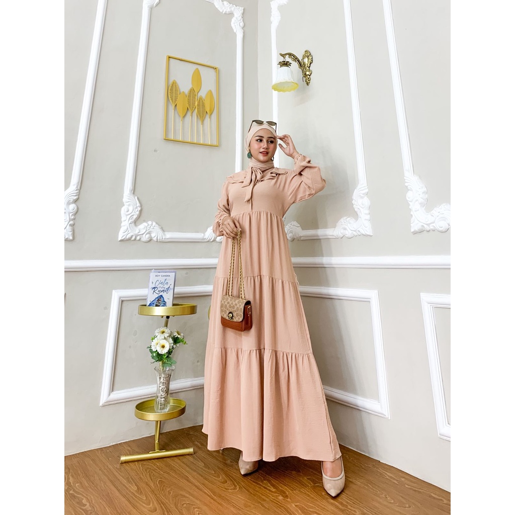 DRESS ASYIMI / Gamis wanita murah  / Dress Muslim wanita / Maxy dress muslim/ Gamis Wanita busui friendly / Gamis Wanita crinkle/ Gamis murah /  Dress wanita muslim/ Dress wanita LD105