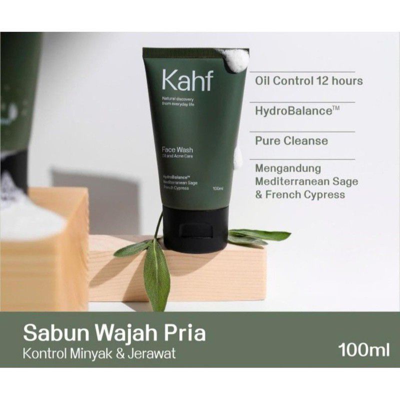 Jual KAHF OIL AND ACNE CARE FACE WASH 100 ml Shopee Indonesia