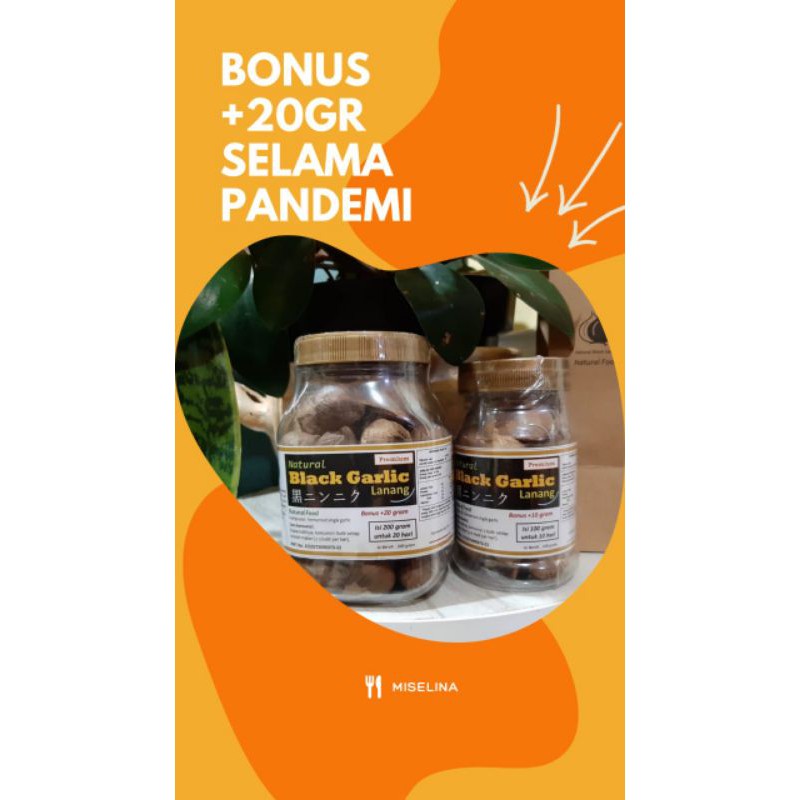 

Natural Black Garlic Lanang Premium Ukuran Besar dan Kecil-Bawang Putih Tunggal-Bawang Lanang Hitam
