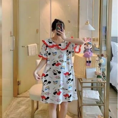 Daster Rumbai Estetik / Daster Wanita Kekinian / Daster Korea