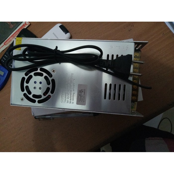 trafo 12v 40a adaptor led strip / power supply cctv 40 ampere original