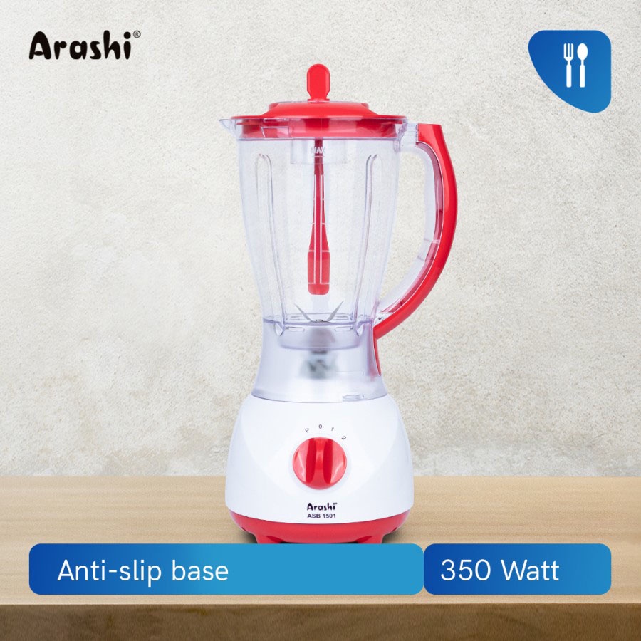 Arashi Stand Blender ASB 1501 Pelumat/ Jar Plastik/ 3 Mode Kecepatan