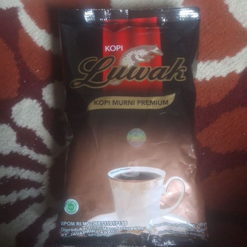 luwak kopi hitam murni premium 140  grm