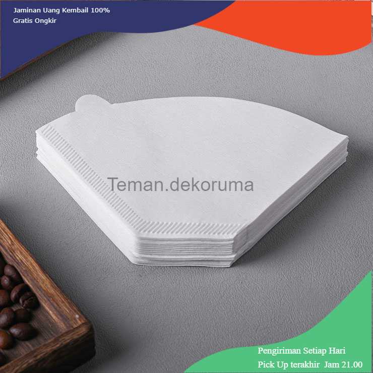 TD-AI Exquis Kertas Filter Saringan Kopi V60 Drip 1-2 Serve 100PCS S101